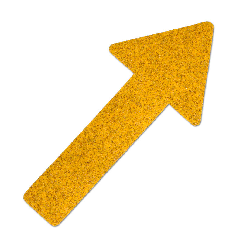 Marca advertencia Antirutschbelag™, Public 46, amarillo, flecha, 130 x 280 mm, 10 uds.