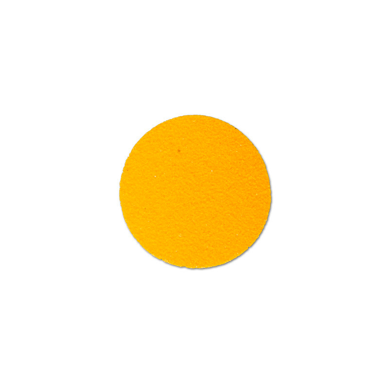 Marca advertencia Antirutschbelag™, moldeable, amarillo, círculo, 70 mm, pack 50 unidades