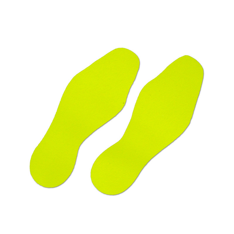 Marcação antiderrapante, amarelo de sinalização, sapato, 95x265 mm, 10 unidades