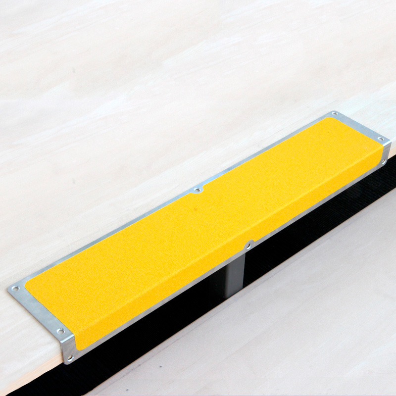 Anti-slip edge profile, aluminium m2, Universal, yellow, W 1000 mm