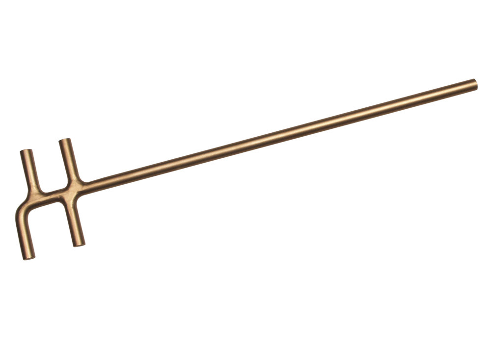 Ventilnøgle til flanger, 30 - 40 mm, bronze, gnistfri, til Ex-zoner