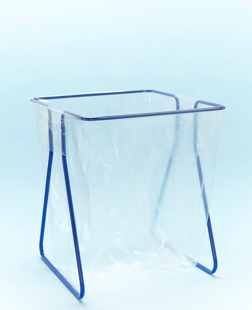 1000 litre waste sack holder, standing, blue
