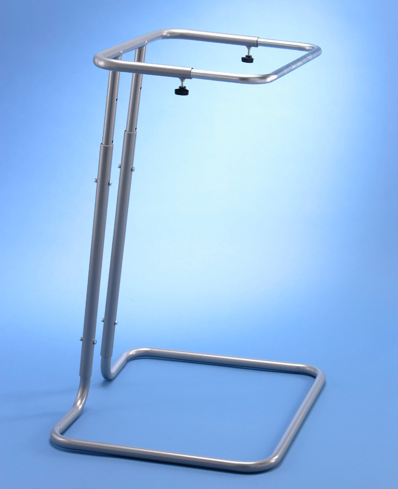Waste sack stand, height and width adjustable, for 120 to 240 litre sacks