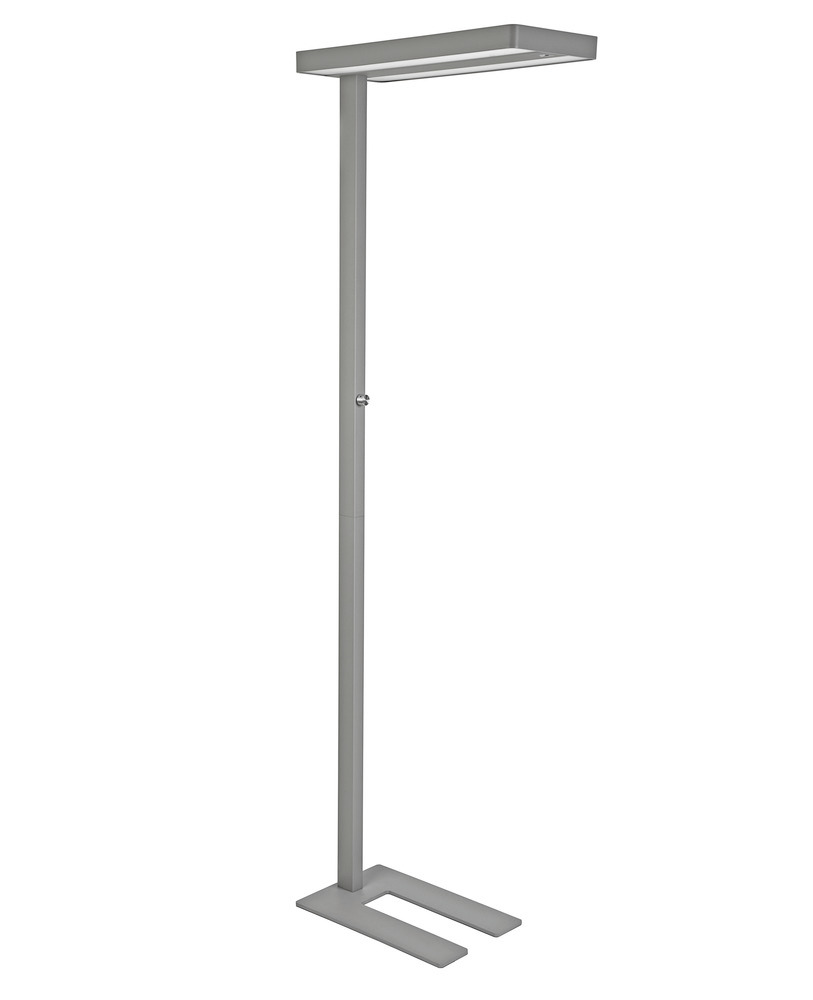 LED standard lamp, Trivas, dimmable, height 1950 mm, silver