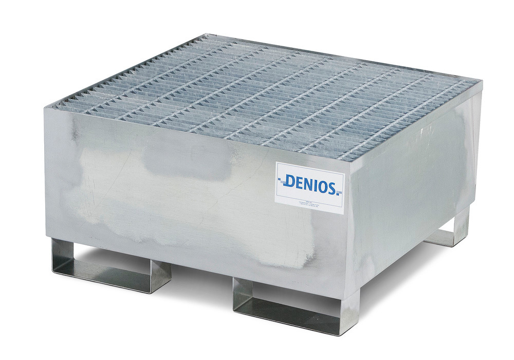 Spill Containment Pallet 1 Drum Capacity Removable Grating