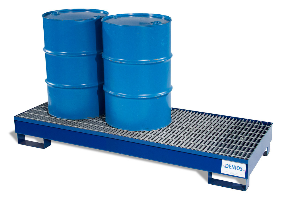 Spill Containment Pallet 3 Drum Capacity Removable Galvanized