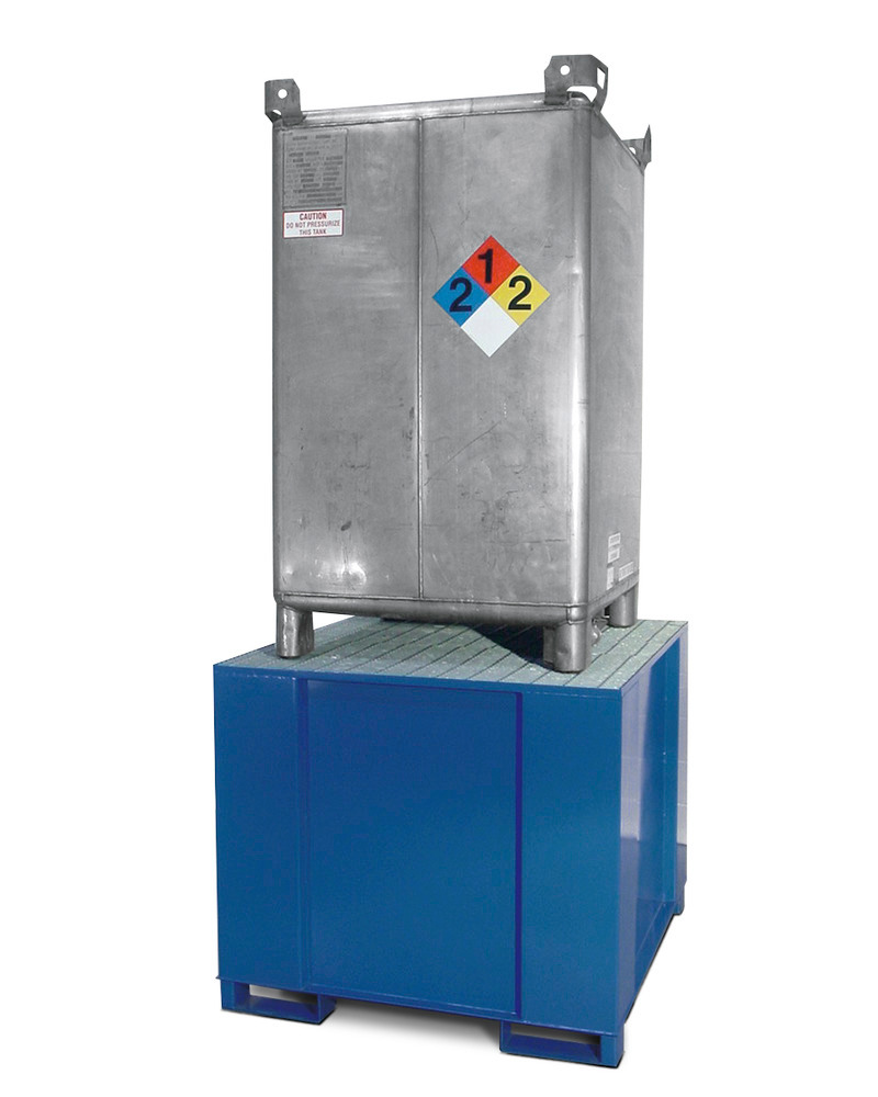 IBC Spill Containment Pallet 500Gallon IBC Tote Painted Steel