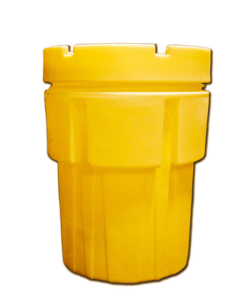 Drum overpack in polyethylene (PE), with UN approval and screw lid, 245 litre volume
