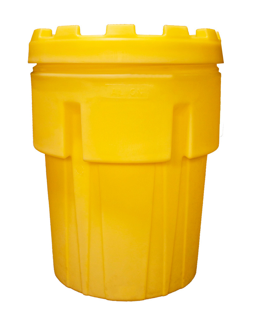 Drum overpack in polyethylene (PE), with UN approval and screw lid, 360 litre volume