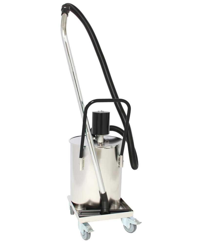 Aspira liquidi Atex con azion. ad aria compressa  incl. contenitore per liquidi mobile da 54 litri