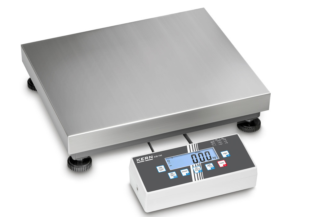 KERN two-range platform scale IOC, IP 65, verifiable, to 30 kg, weighing plate 400 x 300 mm