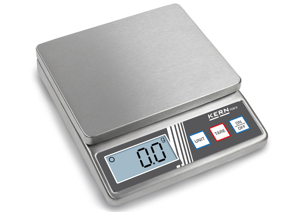 KERN stainless steel bench scale FOB, up to 5 kg