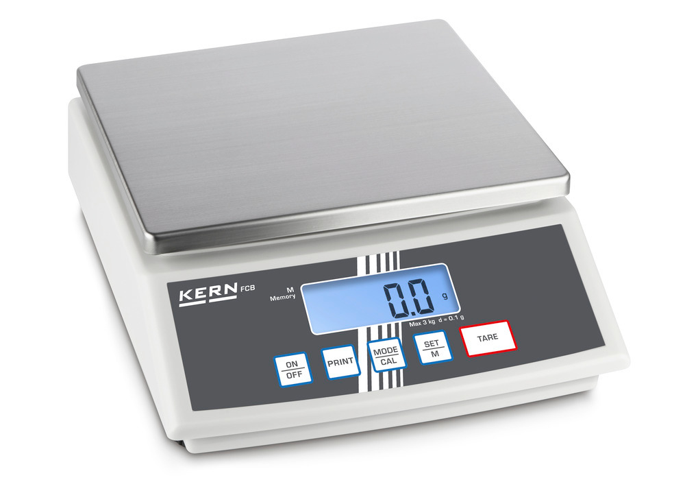 KERN stolní váha FCB, rozsah vážení až 30 kg, rozlišení 1,0 g