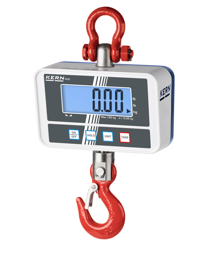 KERN premium two-range hanging scale HCD, up to 300 kg
