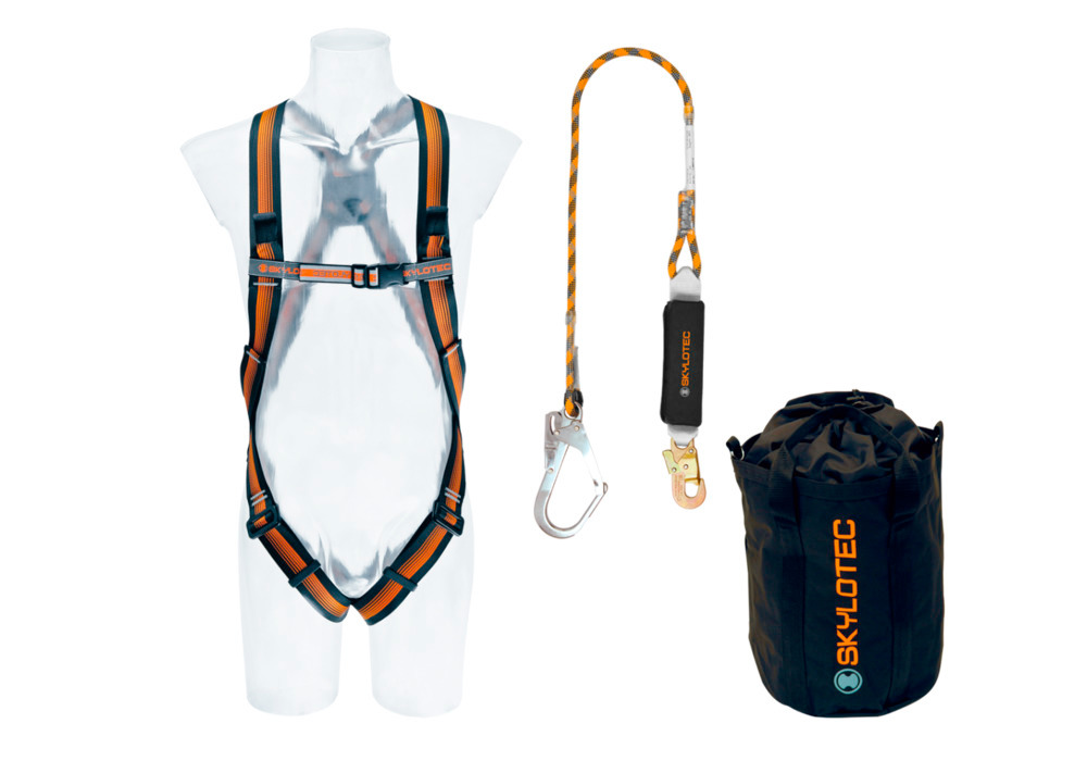 Fall protection harness set Safety Kit 5, incl. belt, lanyards