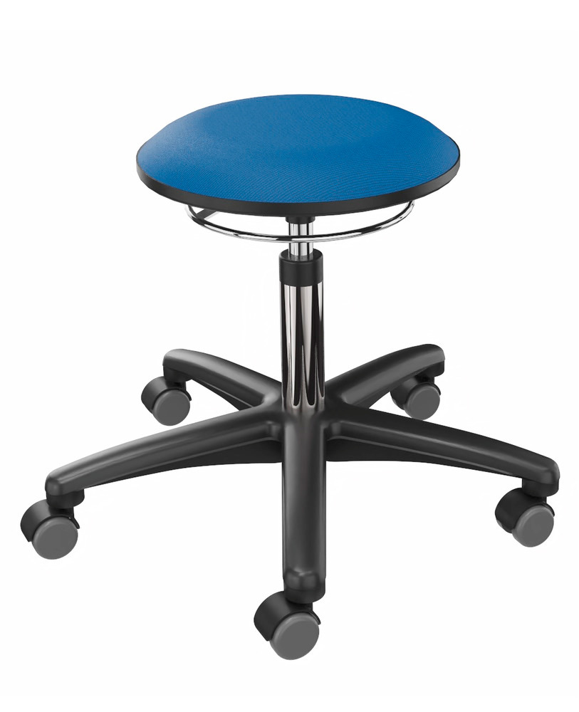 Pracovná stolička bez operadla, modrá