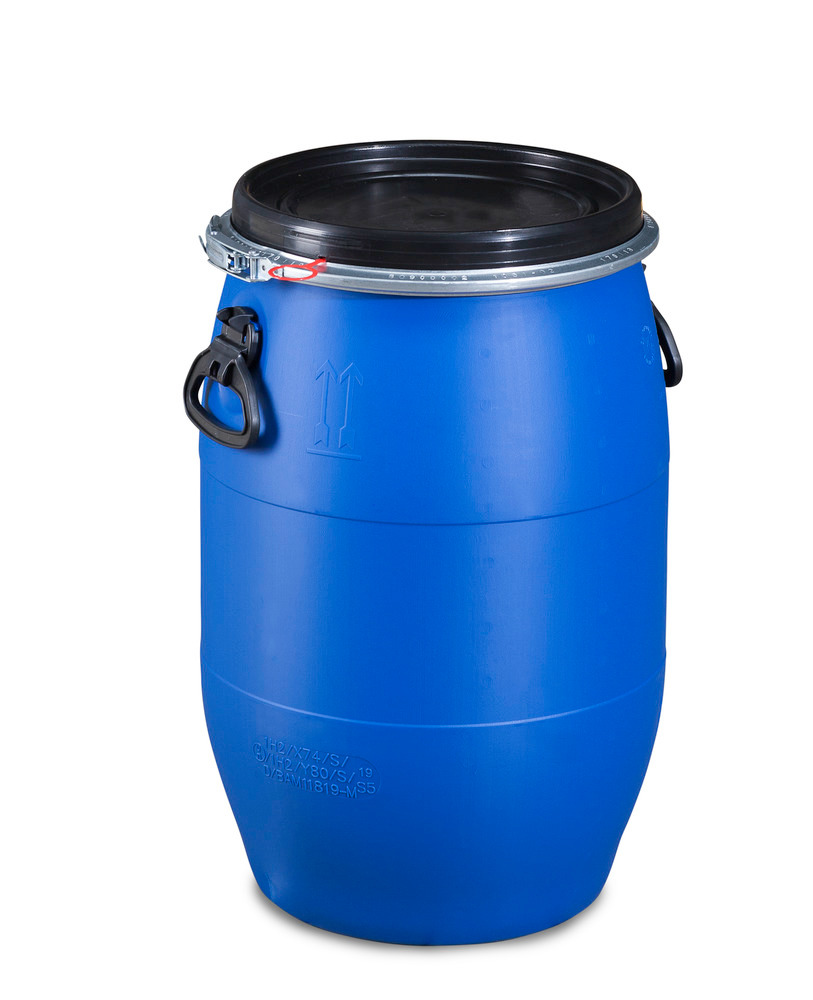 Asup Kunststoff-Fass 60 Liter UN-Zulassung mit Deckel und Spannring 