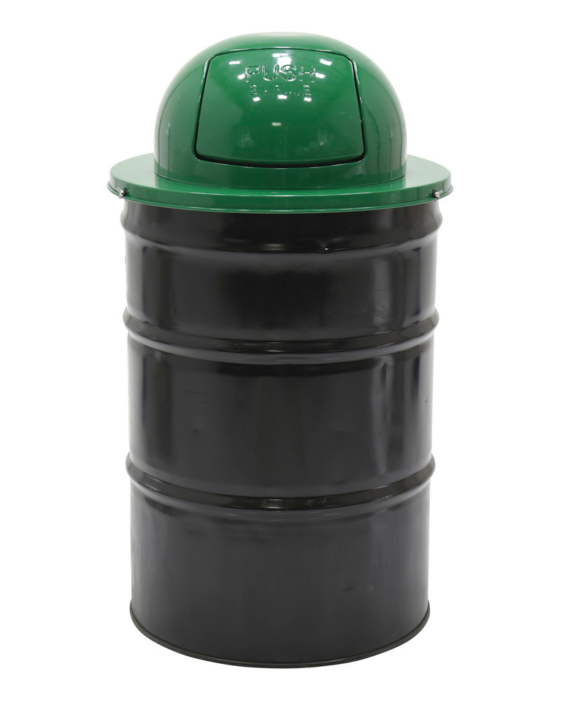 Waste Top for Drum Steel Construction Single Door PowderCoated