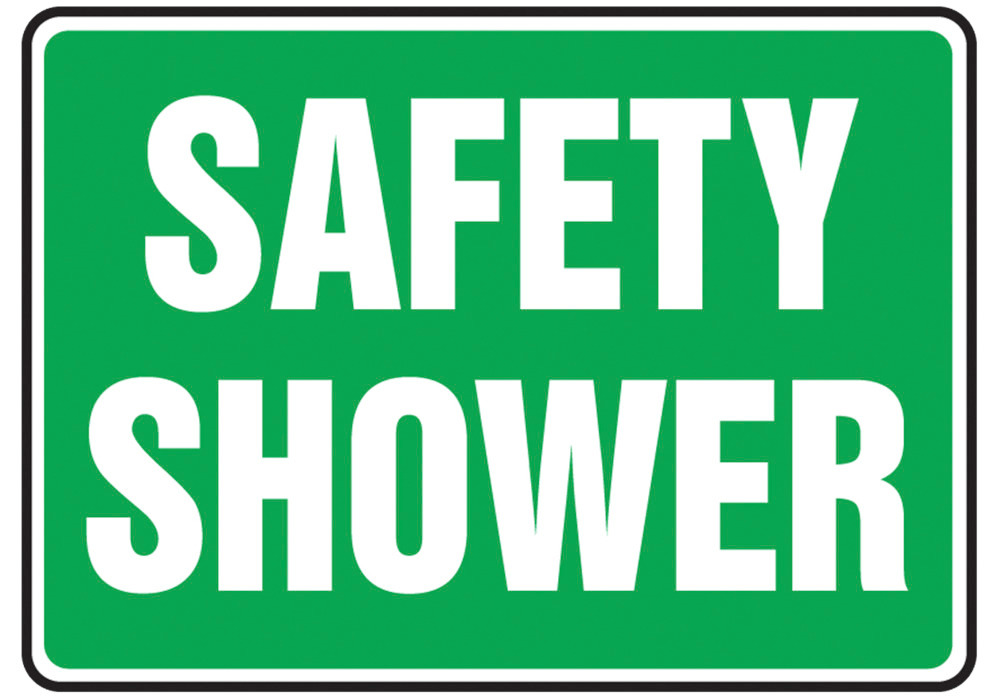 Aluminum Safety Sign: Safety Shower