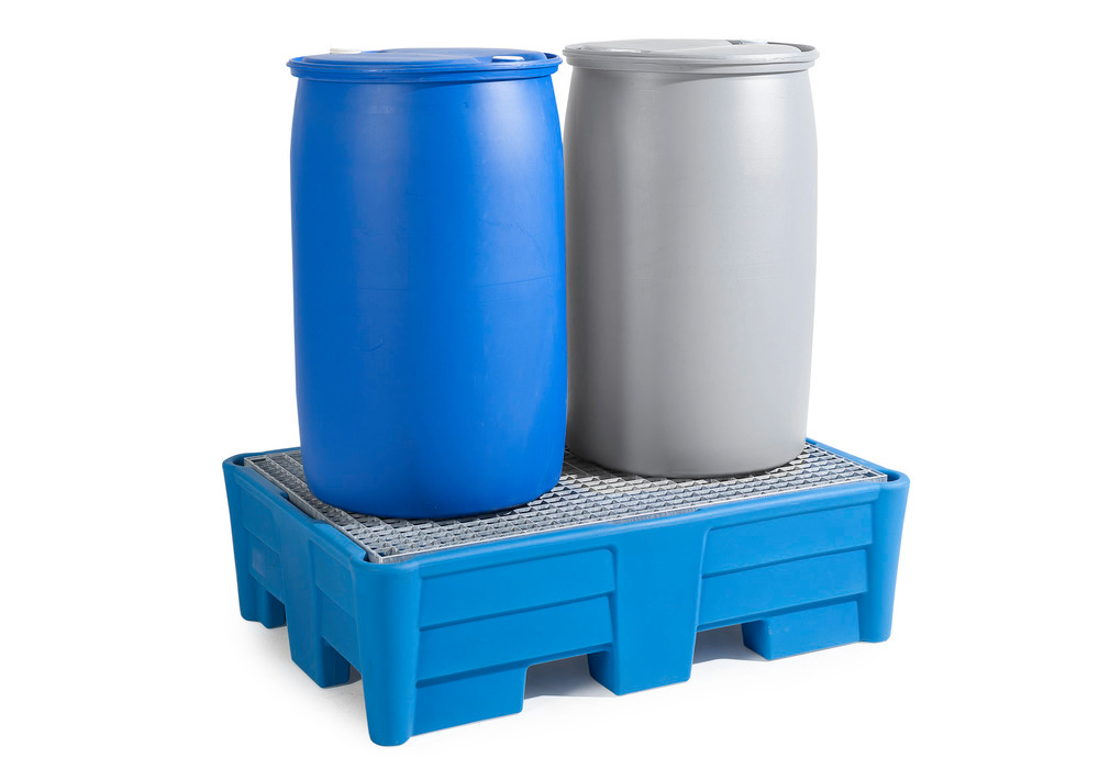 Poly Safe Spill Pallet with galvanized grating