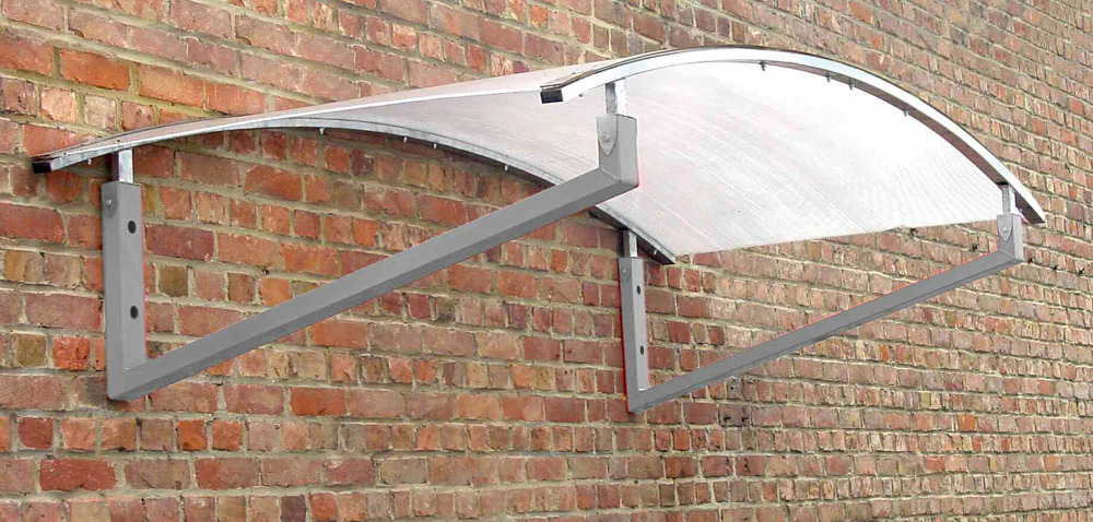 Canopy smoking shelter for wall mounting