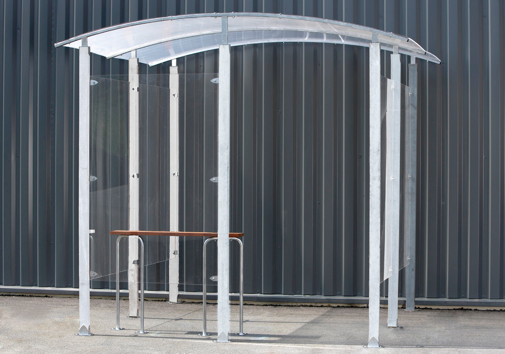 Smoking shelter,free-standing, 6 m²
