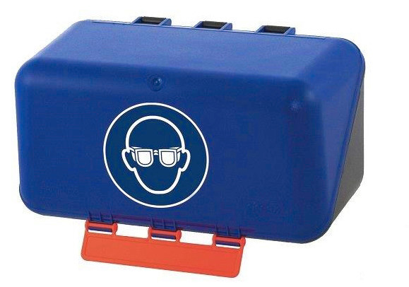 Minibox for eye protection, blue