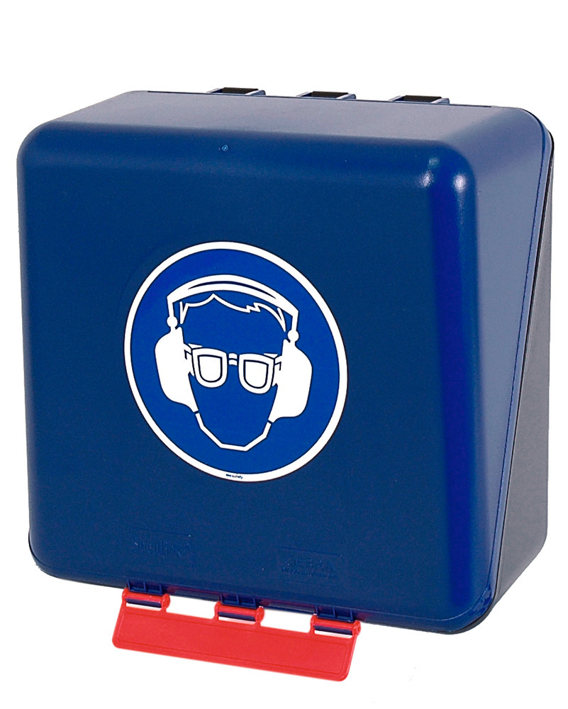 Pojemnik midi na okulary ochronne / ochraniacze słuchu, niebieski
