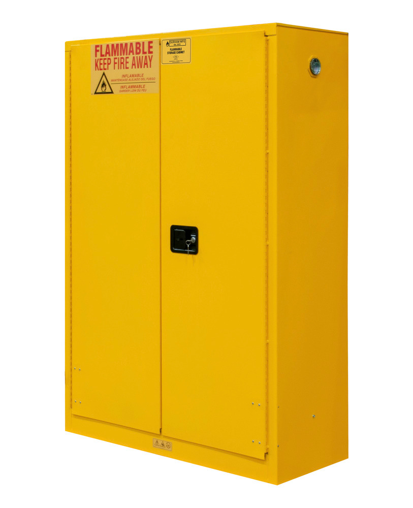 Flammable Safety Cabinet - 45 Gallon - FM Approved - Manual Closing ...