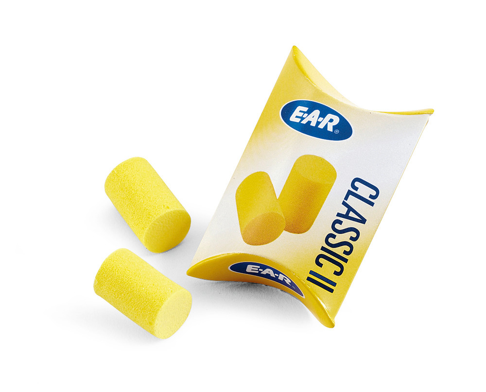 Ear plugs CLASSIC II, refill pack for ear plug dispenser, 250 pairs