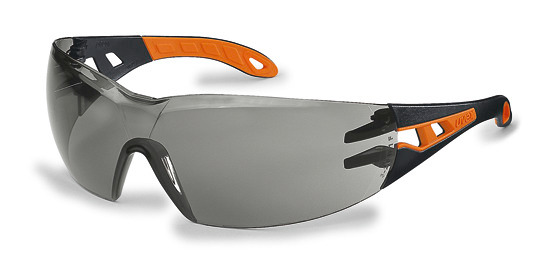 Bågglasögon uvex pheos - 9192, svart/orange, grått polykarbonatglas