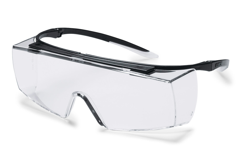 Safety goggle uvex super f OTG 9169 black, with clear polycarbonat lense