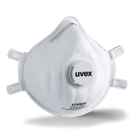 Muotoutuva hengityssuojain uvex silv-Air c 2310, suojausluokka FFP 3, venttiilillä, PY=15 kpl