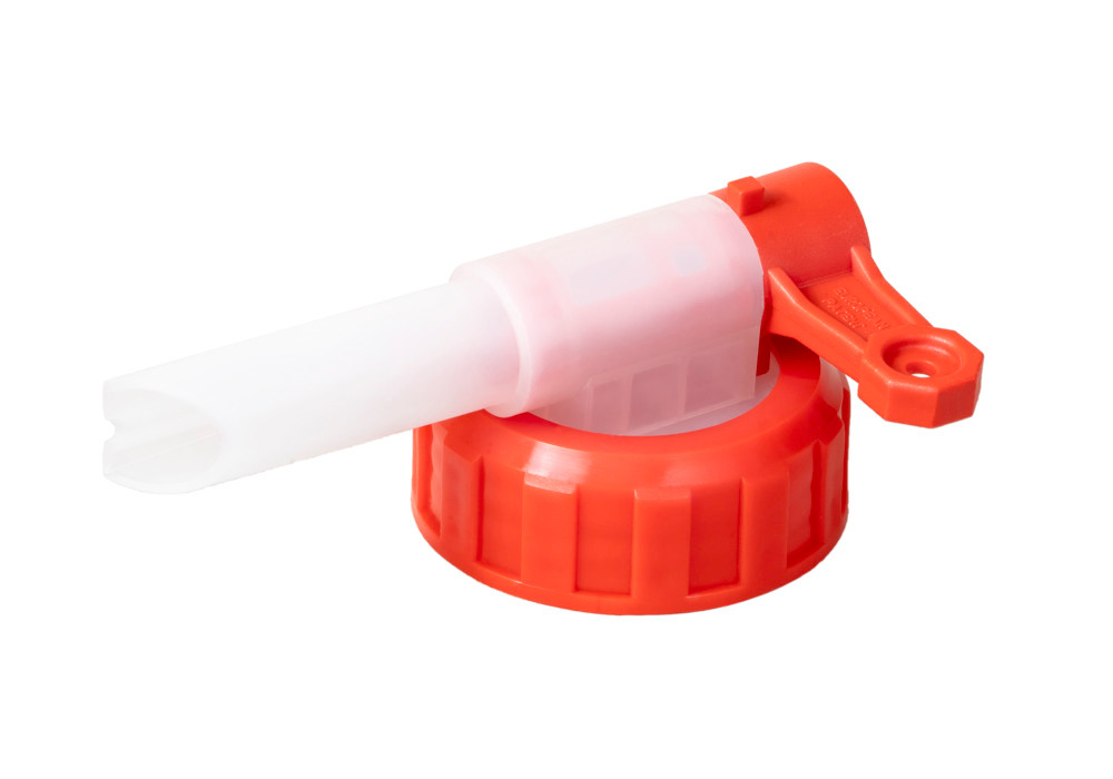 Dispensing tap AH 40, plastic, for plastic canisters, with Ø 13 mm tap, outside thread Ø 42 mm