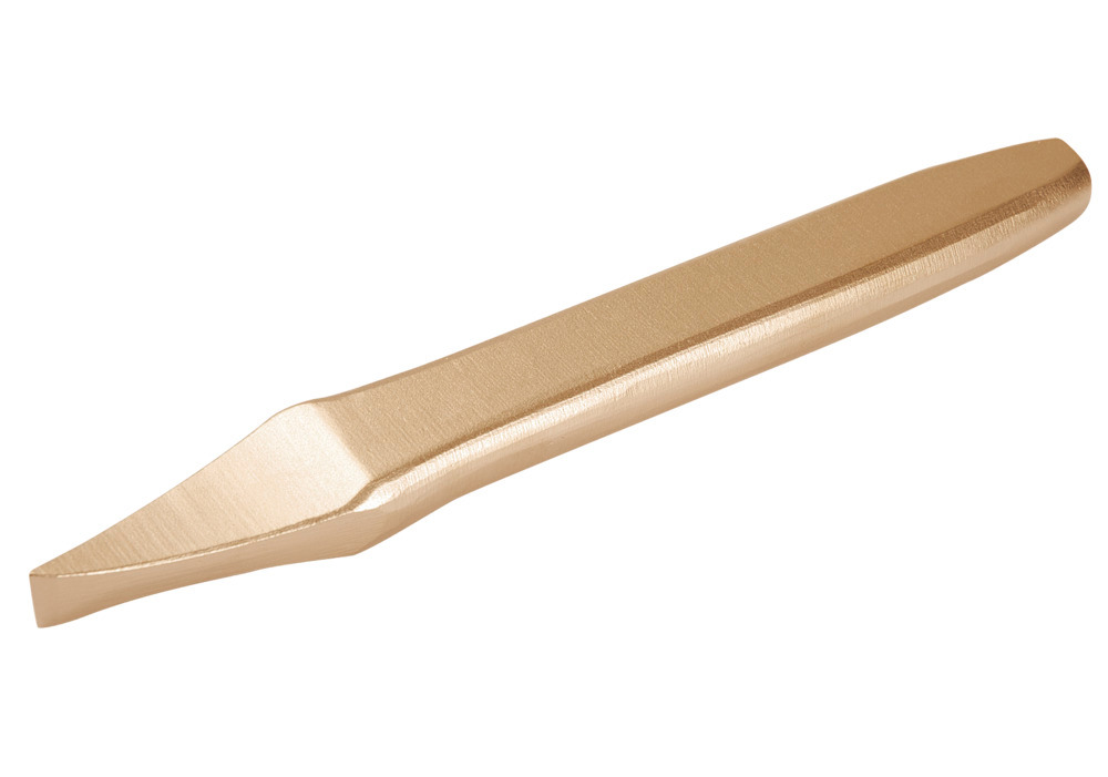 Cross-cut chisel, oval shape, 200 mm, special bronze, spark-free, for Ex zones