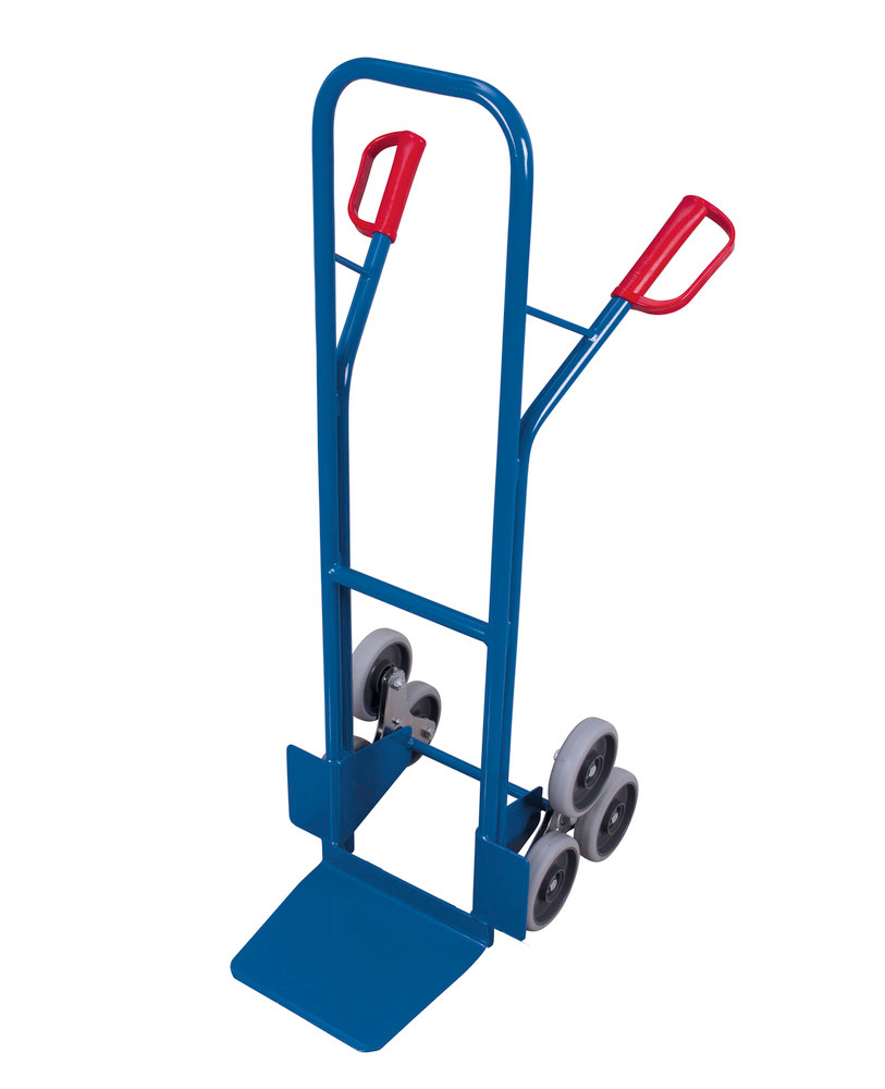 Stair climbing sack truck, 2 x 3-point wheels, load area 320 x 245 mm