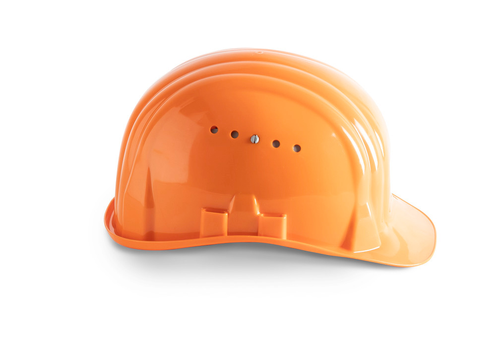 Schuberth safety helmet with 6 point strap, meets DIN-EN 397, orange