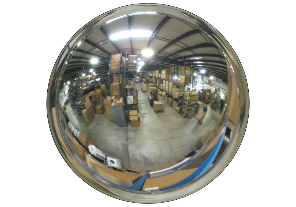 Convex Mirror Wide View Outdoors 7" Deep Lightweight Hanging