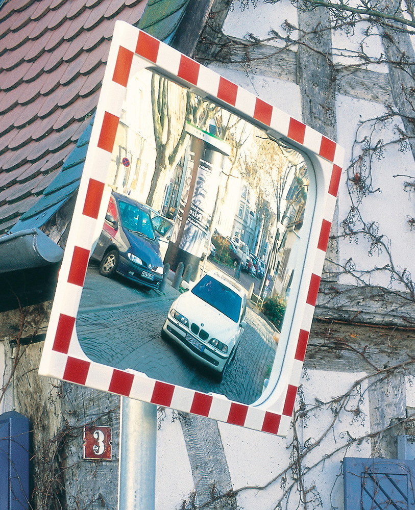 Trafikspejl Diamond, af Sekurit sikkerhedsglas, 400 x 600 mm
