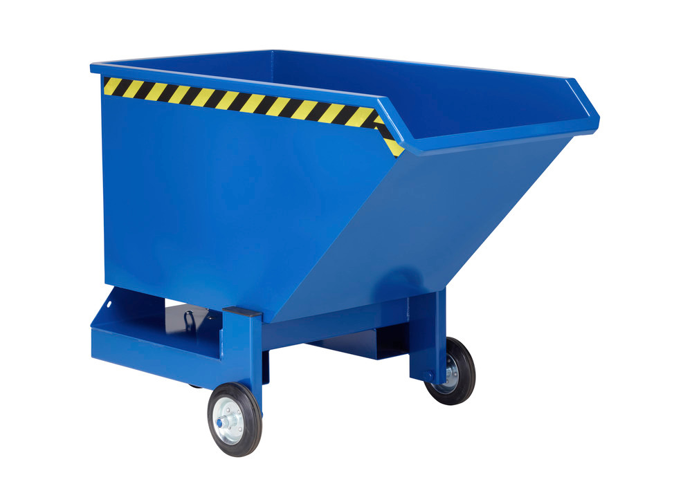 Tipping skips with 250, 400 or 600 litre volume, load capacity 600 kg (all versions)