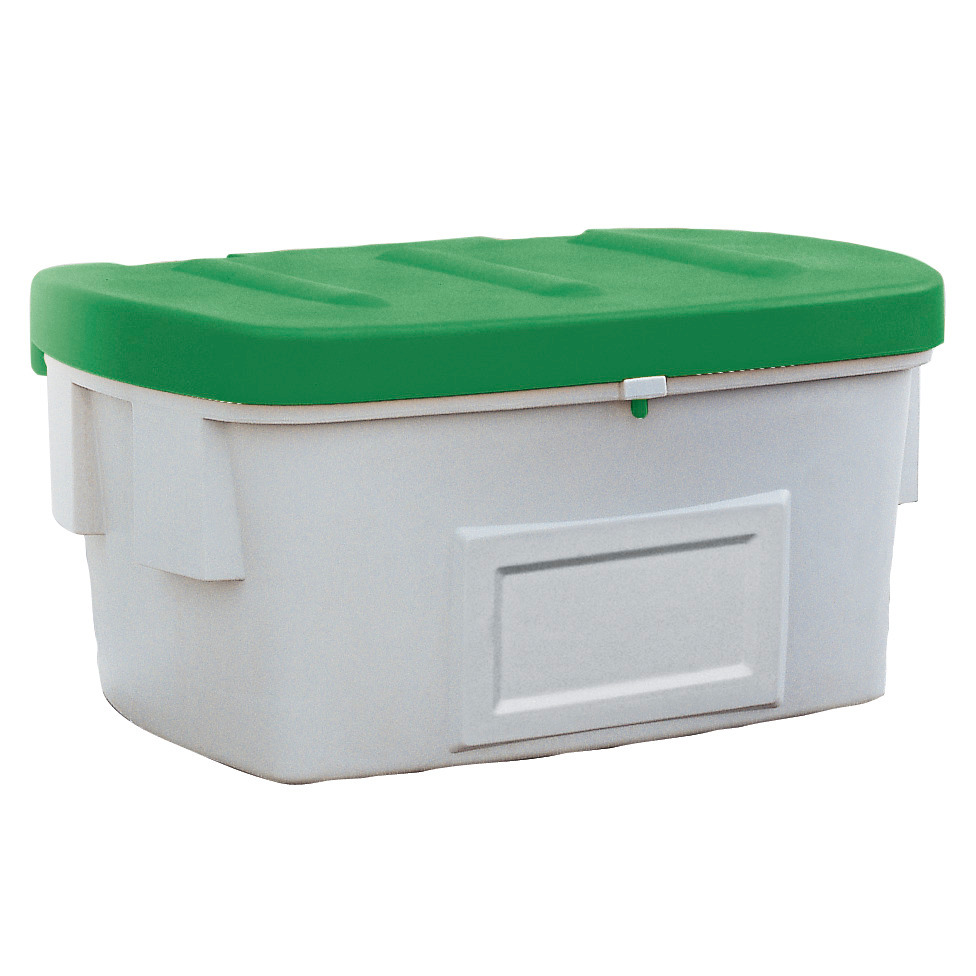Contenedor granulados SB 550 en polietileno (PE), volumen 550 litros, tapa verde