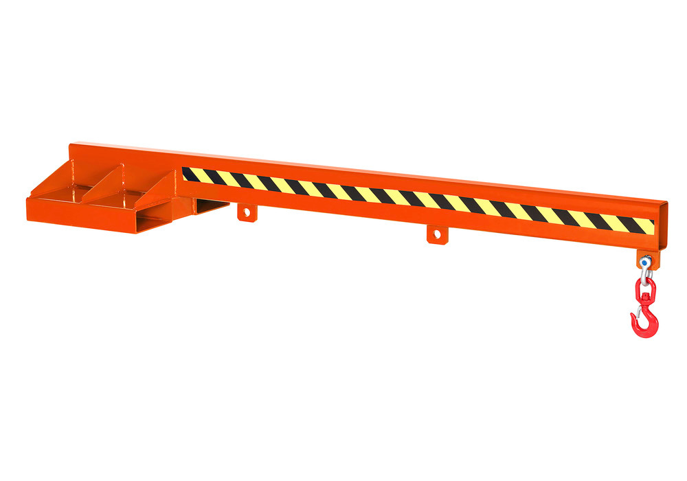 Braço de carga para empilhador, 2400 mm, capacidade de carga 500 - 5000 kg, cor de laranja