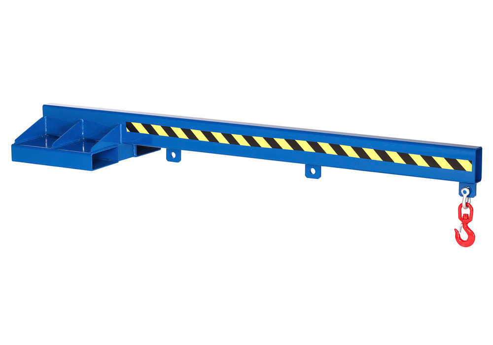 Brazo de carga para carretilla elevadora / toro, 2400 mm, capacidad de carga 500-5000kg, azul