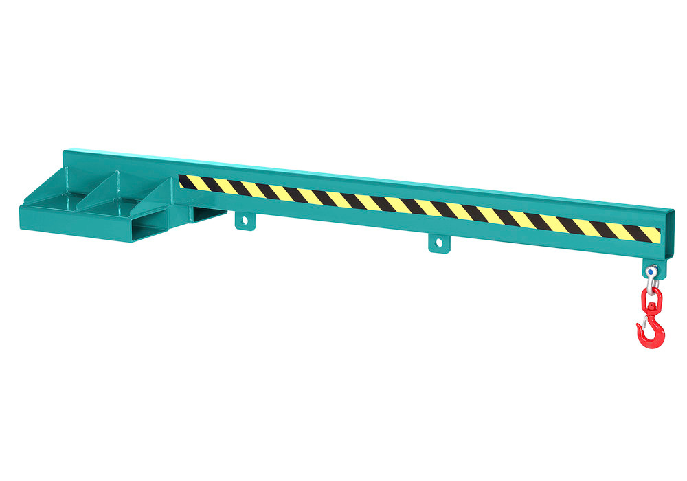 Load arm, 2400 mm, load capacity 100 - 1000 kg, turquoise
