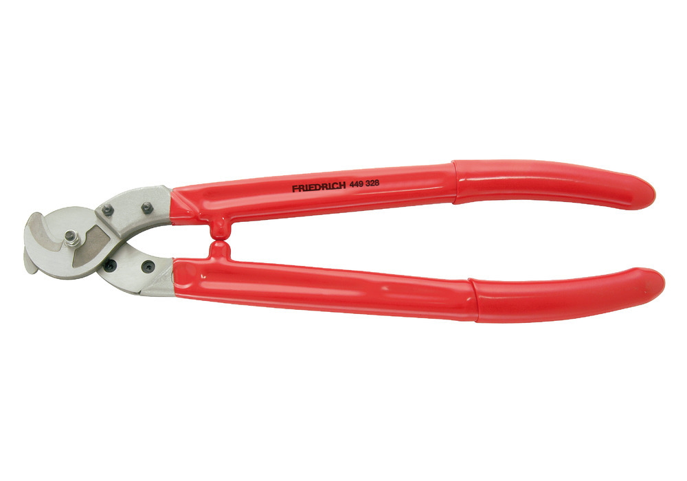 Cable shears, 600 mm, blade replaceable, cutting range Ø max. 27 mm, dip insulated 1000 V