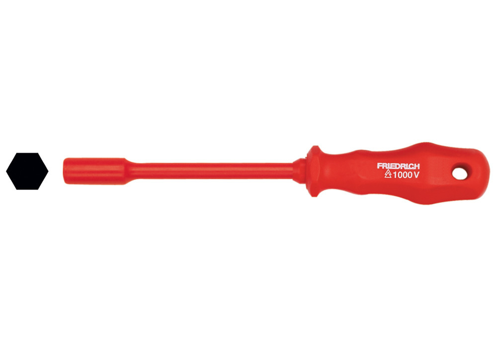 Hex wrench, 10 mm, ergonomic handle, insulated 1000 V