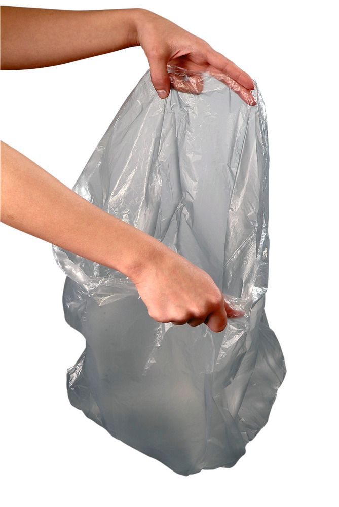 Sacs-poubelle en polyéthylène (PE) haute-densité, 30 litres, 2000 unités, gris