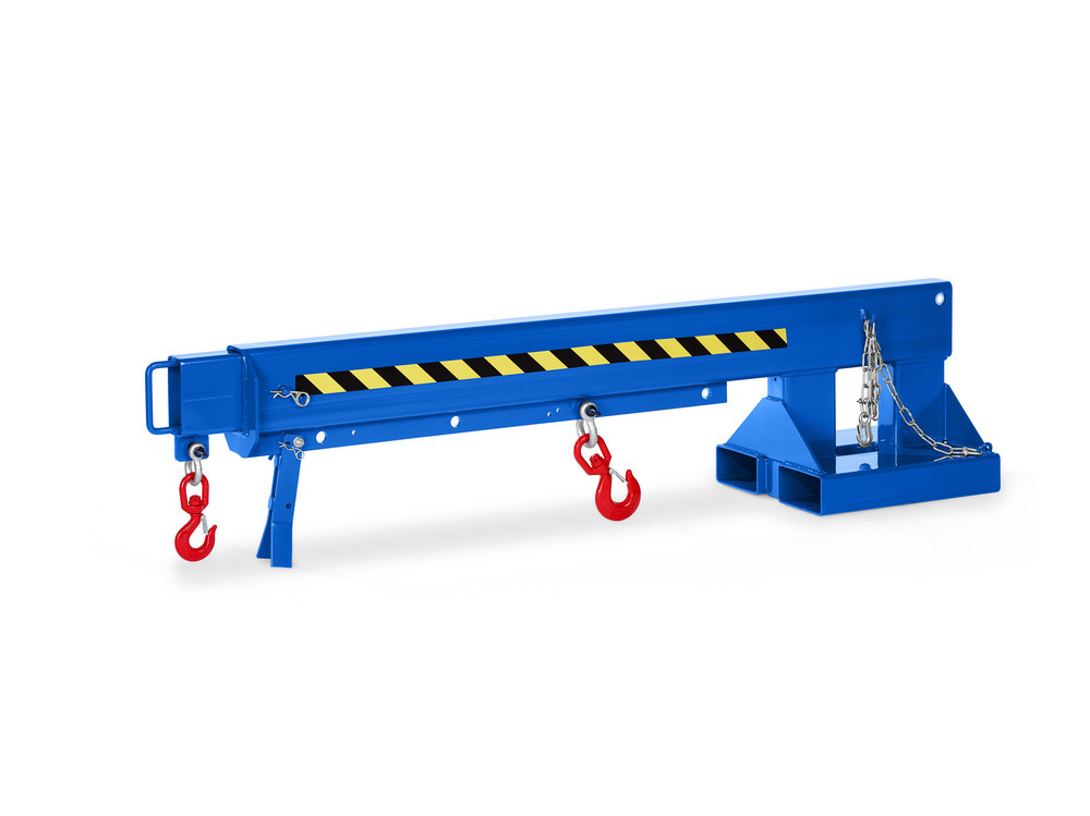 Crane arm, extendable, load capacity 650 - 3000 kg, blue