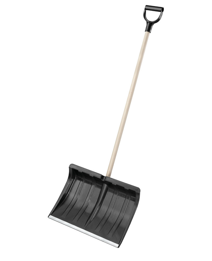 Snow shovel manufactured from polypropylene, corrosion resistant
