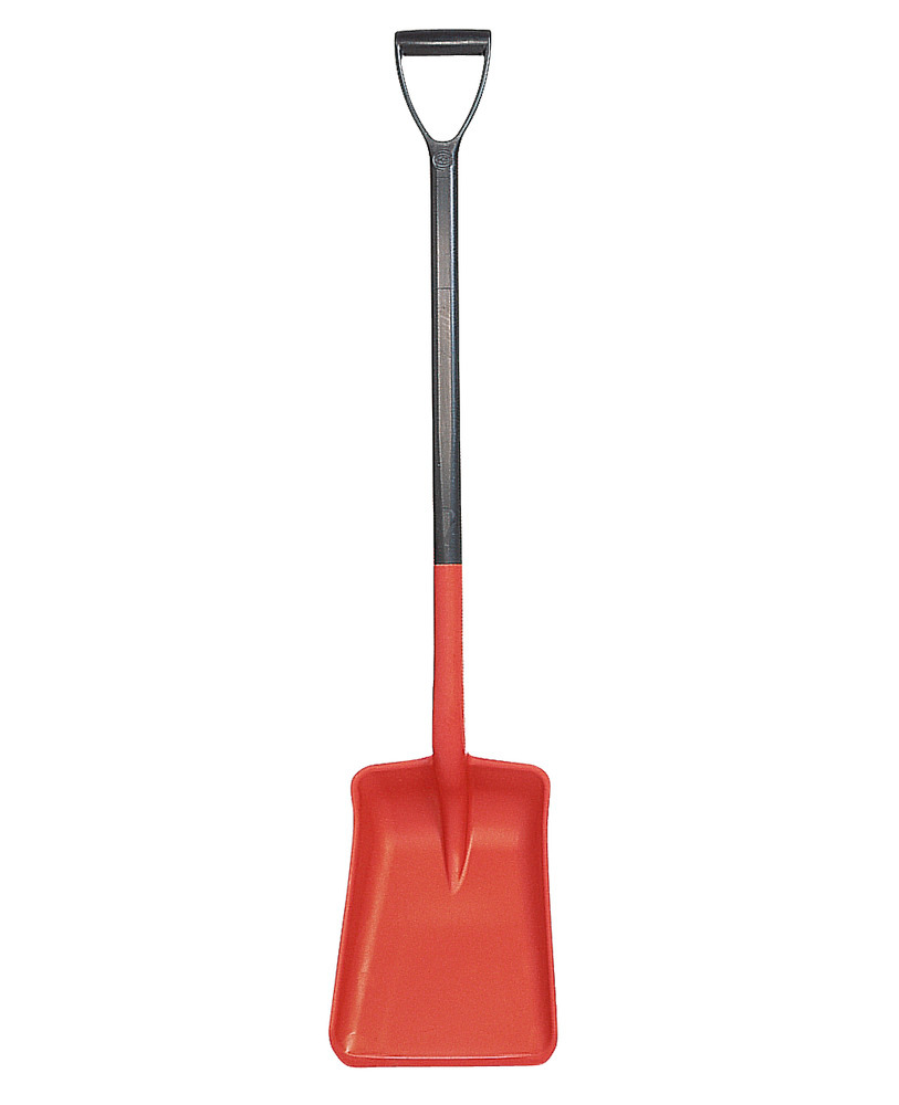 Polypropylene shovel with D handle, corrosion resistant, 1050 cm long